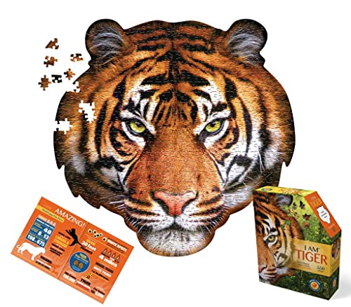 Madd Capp 883005 Shape Puzzle Tiger, Konturpuzzle 550 Teile, für Kinder und Erwachsene von Madd Capp