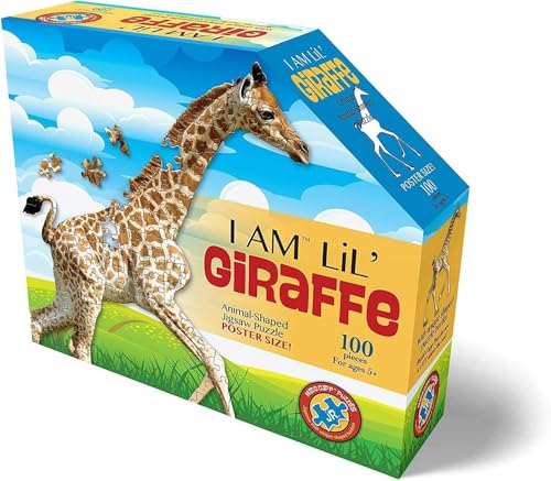 Madd Capp Shape Puzzle Junior Giraffe, Konturpuzzle 100 Teile, für Kinder und Erwachsene von Madd Capp