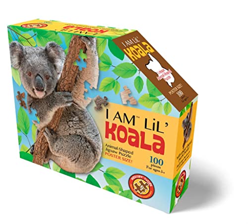 Madd Capp 884020 Shapepuzzle Junior, Konturpuzzle Koala, 100 XL Teile Puzzle für Erwachsene und Kinder ab 5 Jahren von Madd Capp