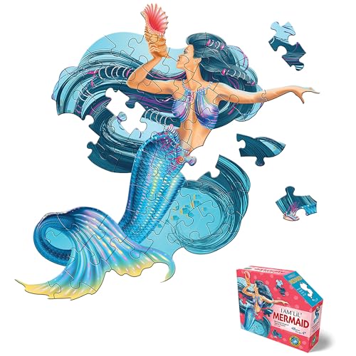 Madd Capp: I Am Lil' Mermaid Puzzle, 48-teiliges Puzzle, mythische Charakter-Form, 63,5 x 61 cm, Posterreferenz, pädagogisches Spaßfaktenheft Madd Capp: I Am Lil' Mermaid Puzzle, 48-teiliges Puzzle, mythische Charakter-Form, 63,5 x 61 cm, Posterreferenz, pädagogisches Spaßfaktenheft von Madd Capp