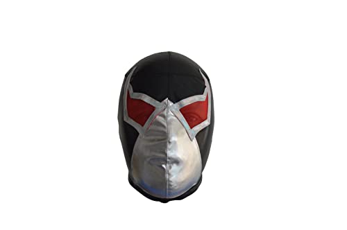Bane Villan Luchador Maske Lucha Libre Wrestling Maske (Pro-Fit) Kostüm tragen - Schwarz/Weiß, Schwarz, Erwachsene Größe von Made in Mexico