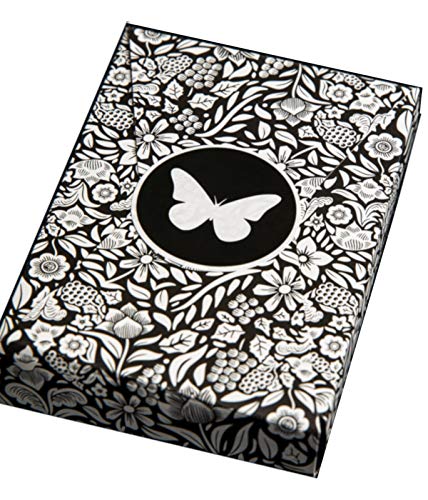 Butterfly Playing Cards schwarz weiße Edition - Designer Karten mit neuem bahnbrechenden Markiersystem (Black/White) von Madus-Magic