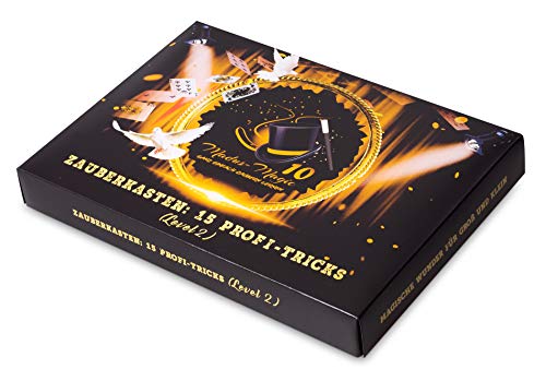 Madus-Magic Premium Zauberkasten 2 für Erwachsene und Kinder ab 10 Jahre | Zaubern Lernen | Zaubertricks | Zauberkoffer von Madus-Magic