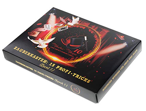 Madus-Magic Premium Zauberkasten für Erwachsene und Kinder ab 10 Jahre | Zauberkoffer | Zaubern Lernen | Zaubertricks von Madus-Magic