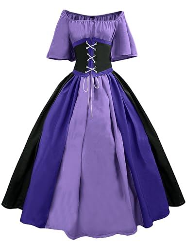 Maeau Damen Mittelalter Kleider Farbblock Lolita Festlicheskleid Renaissance Partykleid Victoria a Linie Corsagenkleid 3XL Maeau Damen Mittelalter Kleider Farbblock Lolita Festlicheskleid Renaissance Partykleid Victoria a Linie Corsagenkleid 3XL von Maeau