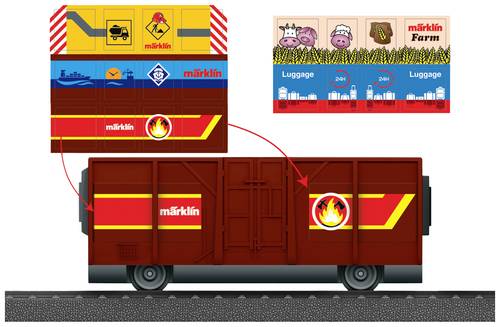 Märklin World 44143 H0 my world - Offener Güterwagen mit Sticker von Märklin World