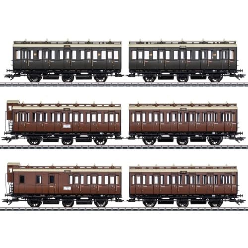 42047 H0 Abteilwagen-Set, KPEV, Ep. I von Märklin