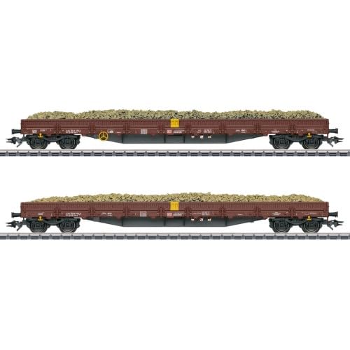 Märklin Niederbordwagen-Set Res-x, DB AG, Ep. VI (WECHSELSTROM/AC), 1 Stück, Holz, 120 cm, für Erwachsene und Modellbahn-Enthusiasten, Alle Altersgruppen, unisex von Märklin