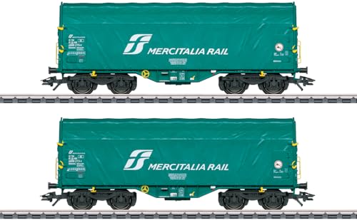 Märklin 47228 H0 2er-Set Schiebeplanenwagen Shimmns der Mercitalia Rail S.r.l. von Märklin