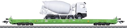 47402 H0 Niederflurtransportwagen Bauart Saadkms mit Fahrmischer, Bug, Ep. VI von Märklin