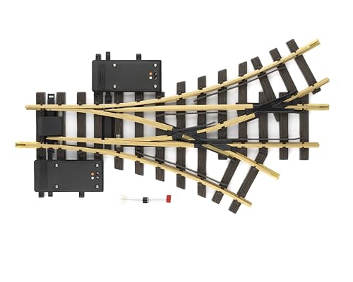 LGB – Elektrische Dreiwegweiche R1 – 30° - 12360, Gleiserweiterung für Gartenbahn, Gleismaterial, Zubehör, Spur G, Maßstab 1:22,5 LGB – Elektrische Dreiwegweiche R1 – 30° - 12360, Gleiserweiterung für Gartenbahn, Gleismaterial, Zubehör, Spur G, Maßstab 1:22,5 von LGB