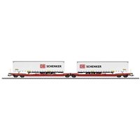 Märklin 47470 H0 Gelenk-Taschenwagen Sdggmrss 738 der DB AG Märklin 47470 H0 Gelenk-Taschenwagen Sdggmrss 738 der DB AG von Märklin