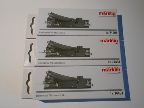 Märklin 74491 3er Set Elektrischer Weichenantrieb (C-Gleis) von Märklin