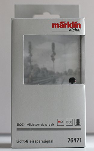 Märklin 76471 - Licht-Gleissperrsignal, Spur H0, Rot, Weiß von Märklin