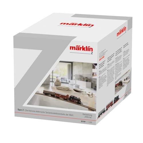 Märklin 81701 - Startpackung Güterzug, Spur Z, Lokomotive, Güterwagen, Gleise und Steuereinheit, Maßstab 1:220 Märklin 81701 - Startpackung Güterzug, Spur Z, Lokomotive, Güterwagen, Gleise und Steuereinheit, Maßstab 1:220 von Märklin