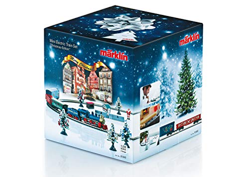 Märklin 81845 - Spur Z Weihnachtsstartpackung mit Dampflok, Wagen und Mini-Weihnachtsmarkt, ab 15 Jahre, Maßstab 1:220 von Märklin