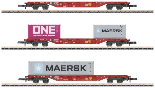 Märklin 82640 Z 3er-Set Container-Tragwagenset Sgns 6 der DB AG von Märklin