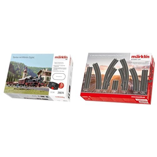 Märklin BR 74 Digital-Startpackung Güterzug Epoche 3, Spur H0 Modelleisenbahn, viele Soundfunktionen, mit Mobile Station und C-Gleis Schienen & Start up 24904 - C-Gleis-Ergänzungspackung C4, Spur H0 Märklin BR 74 Digital-Startpackung Güterzug Epoche 3, Spur H0 Modelleisenbahn, viele Soundfunktionen, mit Mobile Station und C-Gleis Schienen & Start up 24904 - C-Gleis-Ergänzungspackung C4, Spur H0 von Märklin