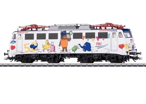 Märklin H0 - Elektrolokomotive BR 110 – Digital-Decoder mfx+ - Hochleistungsantrieb - elektrisch heb-/senkbare Stromabnehmer - Epoche VI – 39111 von Märklin