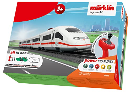 Märklin My World Startpackung “Ice 3” - elektrischer Hochgeschwindigkeitszug 63 cm mit Fernsteuerung ab 3 Jahren Märklin My World Startpackung “Ice 3” - elektrischer Hochgeschwindigkeitszug 63 cm mit Fernsteuerung ab 3 Jahren von Märklin
