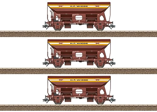 TRIX H0 24142 H0 3er-Set Selbstentladewagen Wiebe, MHI von Märklin