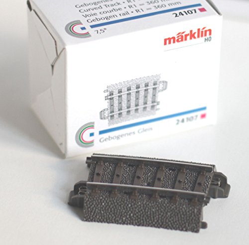 Märklin gebogenes Gleis | 7,5° | Radius 1 = 360 mm | C-Gleis Spur H0#24107 von Märklin