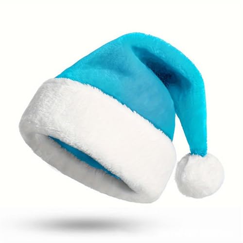 Mafagwre 3 PCS Weihnachtsmütze, Kurzhaar Weihnachtsmütze, Nikolausmütze Erwachsene, Plüsch Rand Weihnachtsfeier, Erwachsene & Kinder, Weihnachtsfeier (C) von Mafagwre
