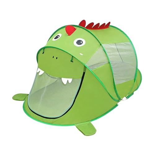 Mafagwre Pop-Up-Kinderzelt, Dinosaurier Spielzelt, Kinderzelt Für Drinnen Und Draußen, Faltbar Kinderspielhaus, Tragbares Pop-Up Zelt, Spielzeug Tent Für Kleinkinder Garten Camping (Green) von Mafagwre