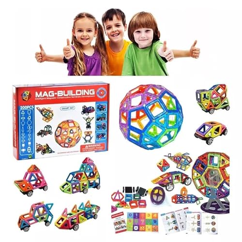 MagBuilding Carnival Set - 200 teilig – magnetische Bausteine von Mag-Building