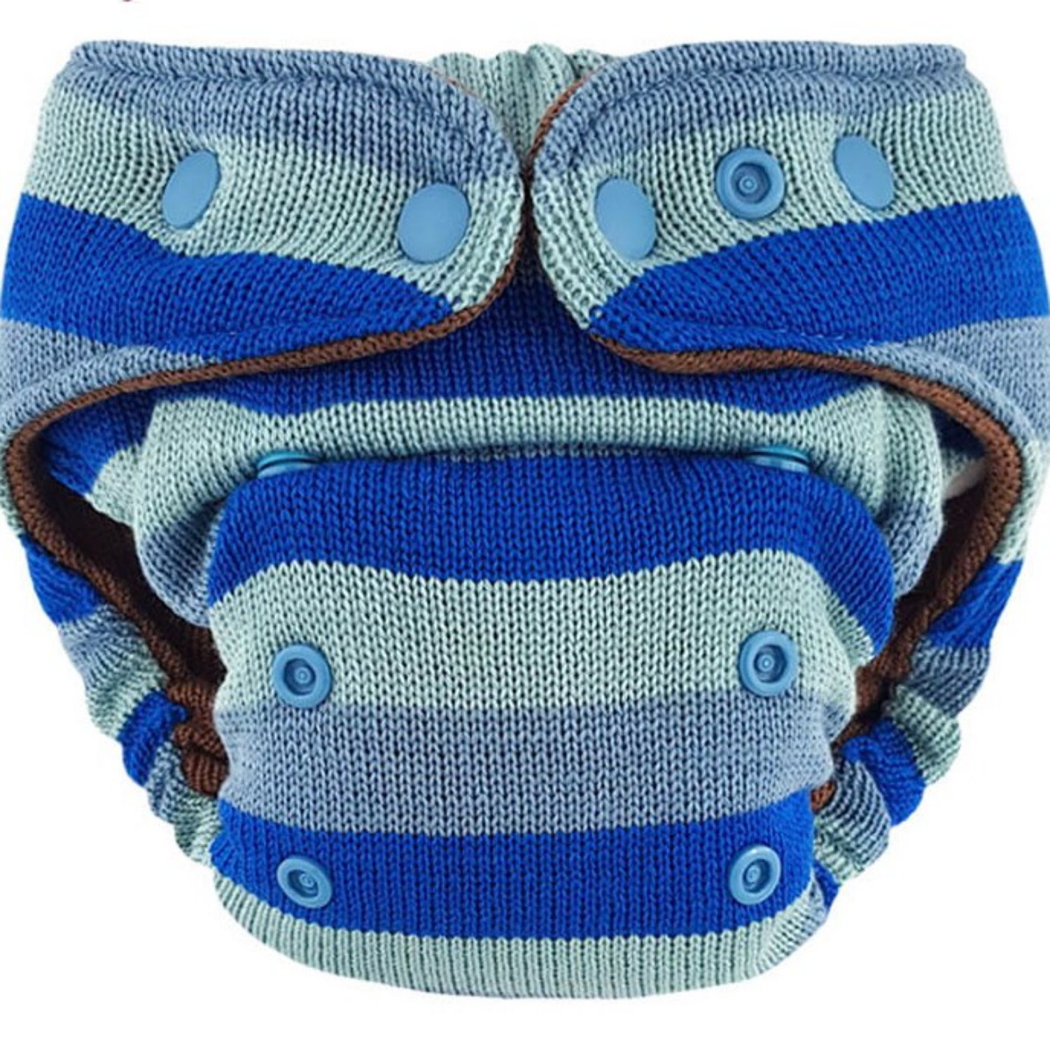 Magabi gestrickte Wollüberhose One Size - Blue Stripes Magabi gestrickte Wollüberhose One Size - Blue Stripes von Magabi