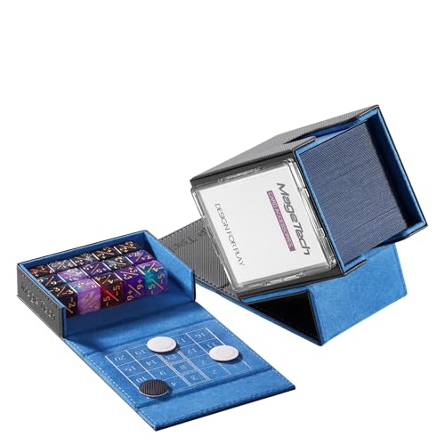 Mage Tech Adventurer Modulare Deckbox – Eingebautes Erweiterungssystem mit Avatar, Pocket, Backpack & Tower – Für 100+ Single-Sleeved Karten (3. Champion, 2. Enigma) von Mage Tech