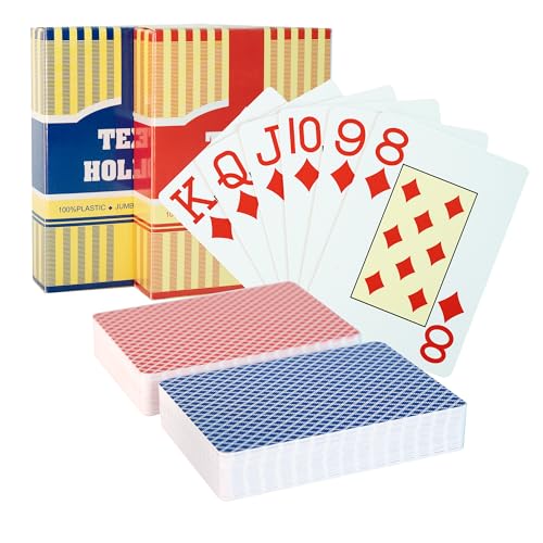MageJoy 2 Deck Playing Cards - Spielkarten 54 Blatt, Spielkarten Poker Plastik, Poker Kartendeck Wasserfest MageJoy 2 Deck Playing Cards - Spielkarten 54 Blatt, Spielkarten Poker Plastik, Poker Kartendeck Wasserfest von MageJoy