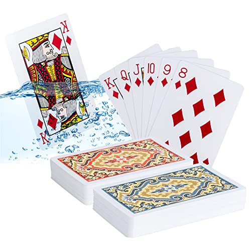 MageJoy 2 Deck Playing Cards - Spielkarten 54 Blatt, Spielkarten Poker Plastik, Poker Kartendeck Wasserfest MageJoy 2 Deck Playing Cards - Spielkarten 54 Blatt, Spielkarten Poker Plastik, Poker Kartendeck Wasserfest von MageJoy