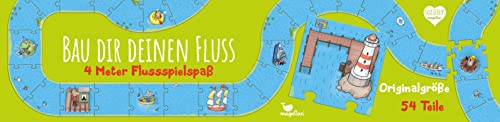 Magellan, BAU dir deinen Fluss von Magellan, Kinderspiel, Kreatives Legespiel mit liebevollen Illustrationen, Erweiterbar & kombinierbar, Für 1 Spieler ab 4 Jahren von Magellan