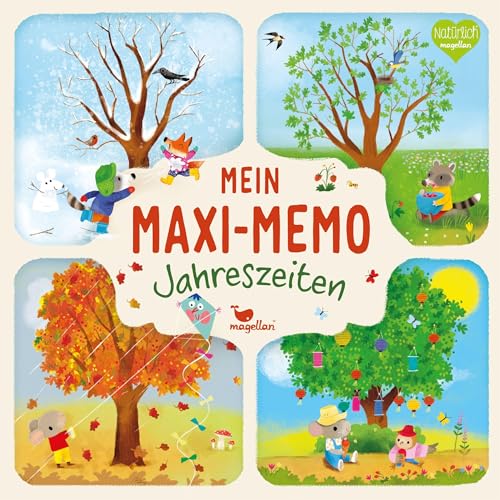 Mein Maxi-Memo - Jahreszeiten: EIN Memo-Spiel mit süßen Tierbildern für Kinder ab 3 Jahren von Magellan GmbH
