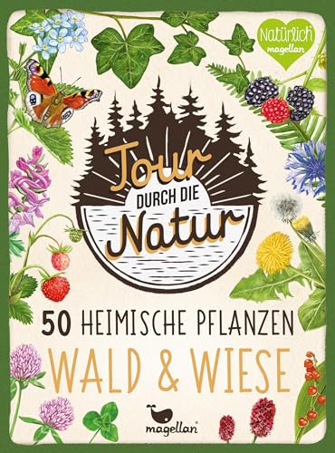 Tour durch die Natur - 50 heimische Pflanzen - Wald & Wiese: Bestimmungskarten-Set mit 50 Pflanzenarten für Kinder ab 8 Jahren von Magellan GmbH