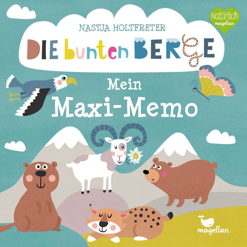 Memospiel MEIN MAXI-MEMO - DIE BUNTEN BERGE  16-teilig von Magellan Verlag