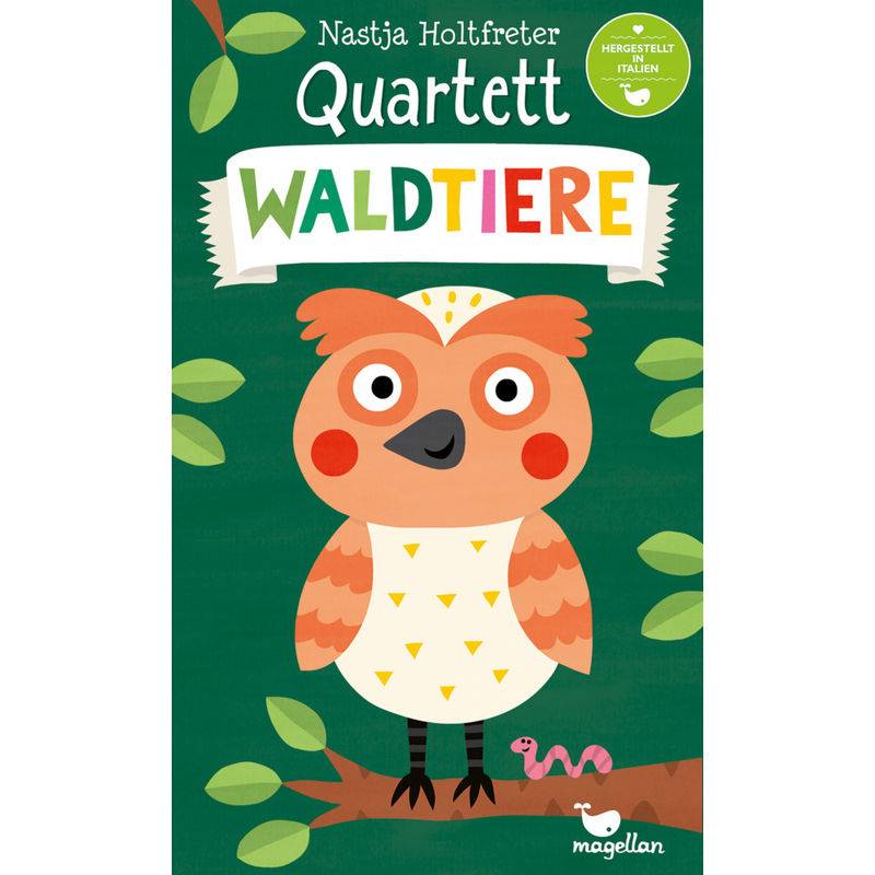 Kartenspiel QUARTETT - WALDTIERE in bunt von Magellan Verlag