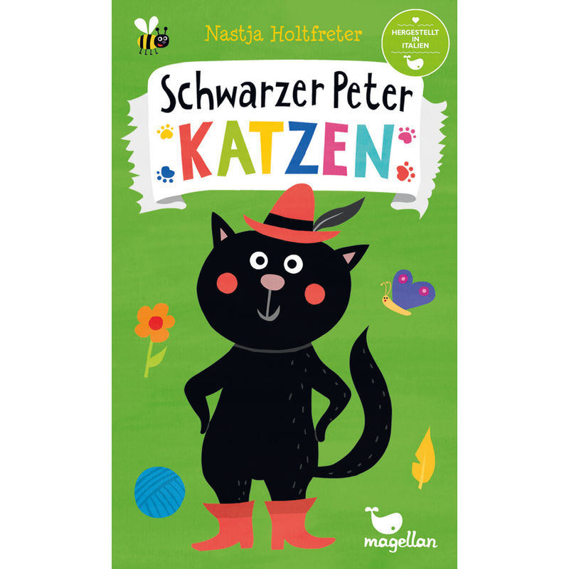 Kartenspiel SCHWARZER KATER - KATZEN in bunt von Magellan Verlag