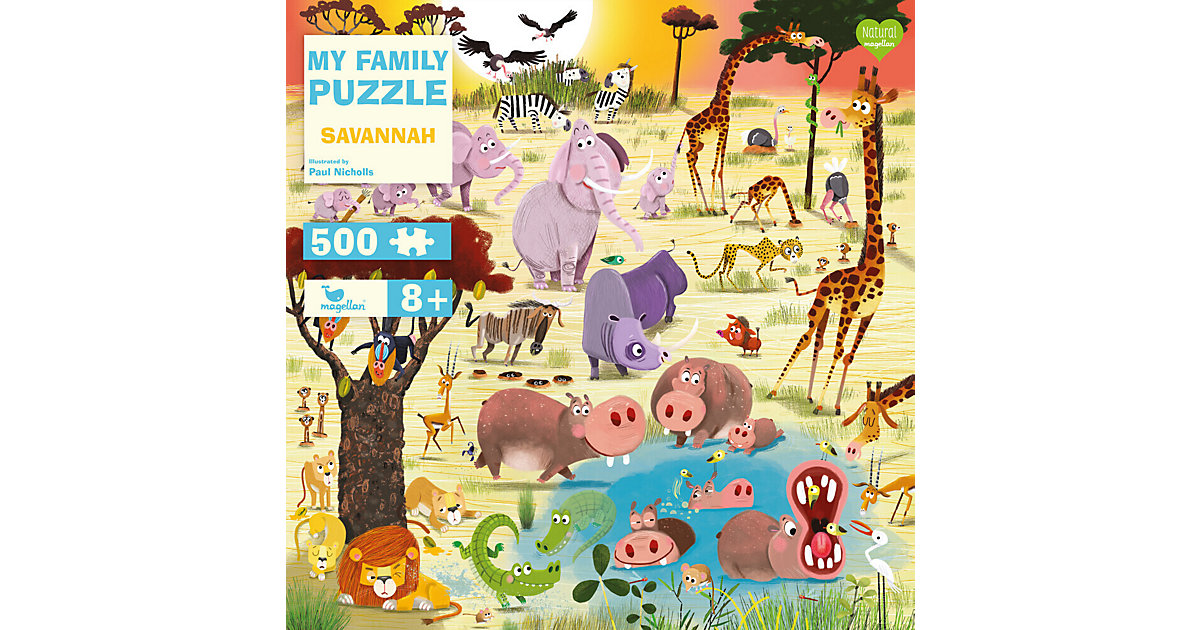 My Family Puzzle - Savannah, 500 Teile von Magellan Verlag