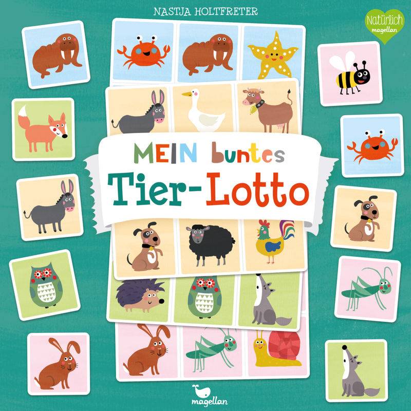 Spiel MEIN BUNTES TIERLOTTO 40-teilig von Magellan Verlag