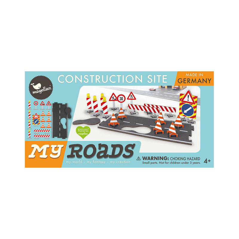 Straßenbau-Set MyRoads CONSTRUCTION SITE 37-teilig von Magellan Verlag