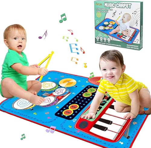 Spielzeug ab 1 2 3 Jahre Junge, Kinderspielzeug ab 1 2 3 Jahre Baby Spielzeug Geschenk Mädchen 1 2 3 Jahre 1. Geburtstag Junge Musikmatte Kinder ab 1 Jahr Ostergeschenke Kinder von Maggidea