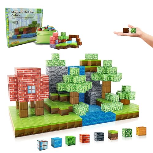 Magnetische Bausteine - BAU Deine Magnet-Welt Edition, Magnetisches Spielzeug für Kinder ab 3 Jahren, Montessori-Spielzeug von Maggidea