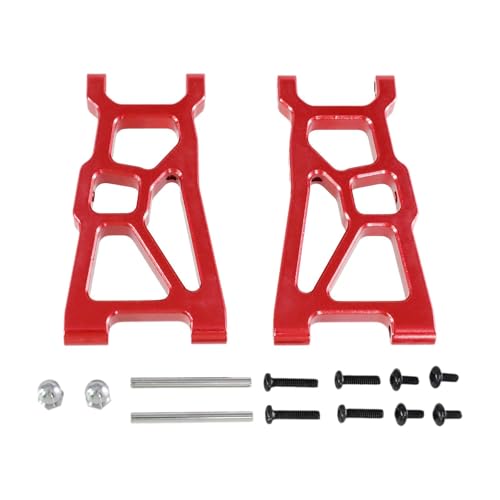 MagiDeal 1/10 Metall vorderer Arm Set Lower Arms Ersatz vordere Schwung Arm für RC-Auto DIY Modifikation RC Desert Off-Straße Fahrzeug, Rot von MagiDeal