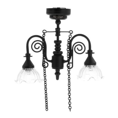 MagiDeal 1/12 Hängelampe, Miniatur-Möbel, Raumkollektionen, Handwerk, Metall, Miniatur-Hängelampe, Mini-Deckenleuchte für Sandtisch, Schwarz MagiDeal 1/12 Hängelampe, Miniatur-Möbel, Raumkollektionen, Handwerk, Metall, Miniatur-Hängelampe, Mini-Deckenleuchte für Sandtisch, Schwarz von MagiDeal