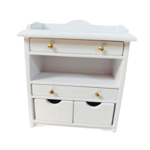 1/12 Skala Dollhouse Night Stand Drawer Cabinet Dollhouse Möbel Puppenhaus Bewegungsschrank für DIY Model Mini House Dekor, Weiß 1/12 Skala Dollhouse Night Stand Drawer Cabinet Dollhouse Möbel Puppenhaus Bewegungsschrank für DIY Model Mini House Dekor, Weiß von MagiDeal