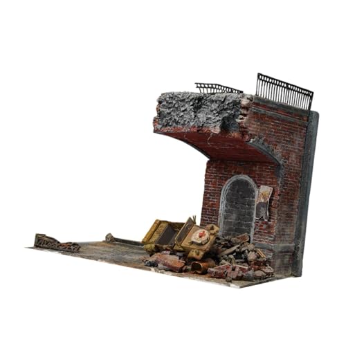 MagiDeal 1/35 Miniatur Bridge Building House Architecture Szene DIY Street Accessory Szene Diorama Landschaft Sandtisch Layout Requisite, Style B von MagiDeal