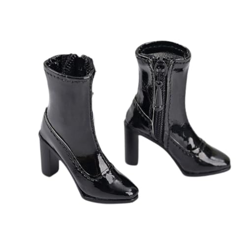MagiDeal 1/6 weibliche Kurzstiefel Puppe High Heeled Schuhe DIY Styling Mode komfortable leichte Mini für weibliche Actionfigur von MagiDeal