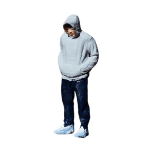 MagiDeal 1/64 Miniatur Menschenfigur, Handbemaltes Kunstharz, Menschenfigur, Diorama Figuren für Miniaturszenen Layout Dekoration, Graues Sweatshirt Herren MagiDeal 1/64 Miniatur Menschenfigur, Handbemaltes Kunstharz, Menschenfigur, Diorama Figuren für Miniaturszenen Layout Dekoration, Graues Sweatshirt Herren von MagiDeal